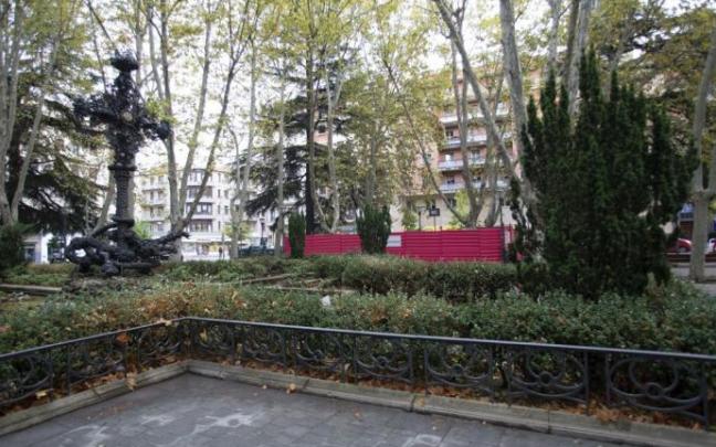 Imagen de archivo de obras en Plaza de la Cruz