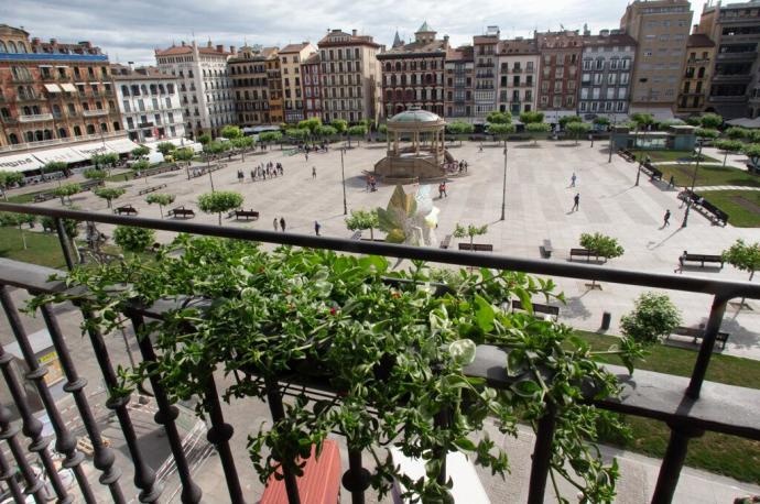 Imagen reciente de la Plaza del Castillo.