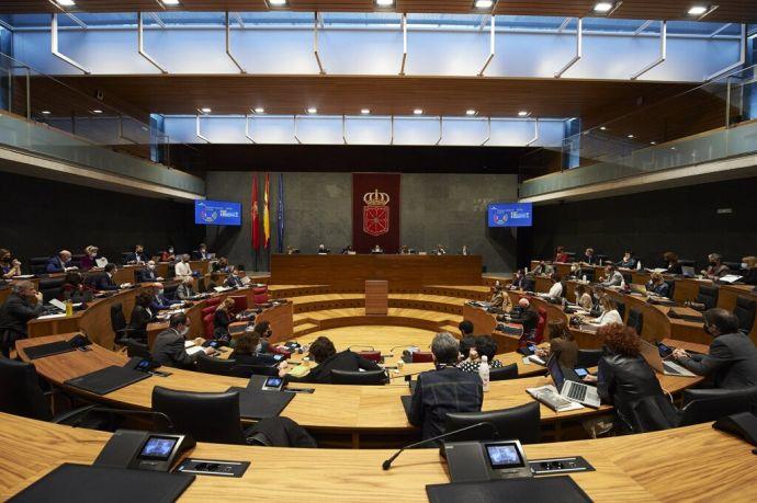 Pleno del Parlamento de Navarra.