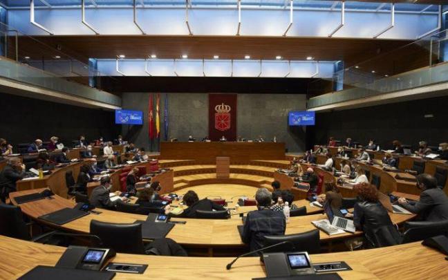 Pleno del Parlamento de Navarra.