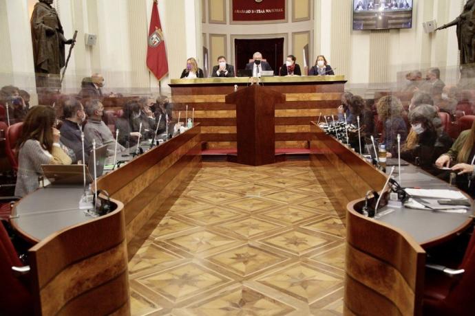 Pleno celebrado este jueves en las Juntas Generales de Álava.