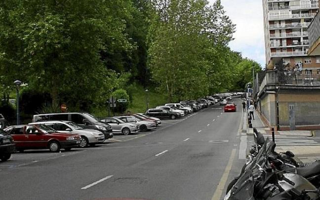 Calle Beraun, que será reurbanizada en los próximos tres años.
