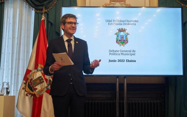 Gorka Urtaran, este jueves.