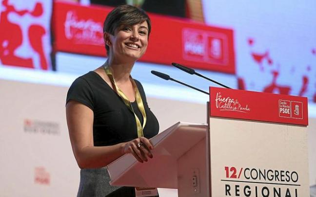 La ministra de Política Territorial y portavoz del Gobierno, Isabel Rodríguez, en el Congreso del PSOE de Castilla-La Mancha. Foto: E.P.