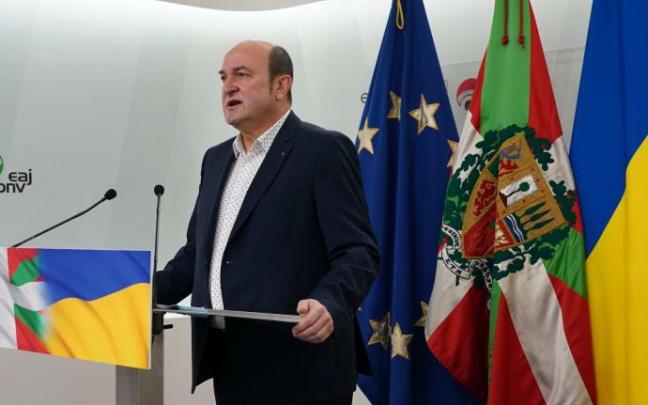 El presidente de la Ejecutiva del PNV, Andoni Ortuzar