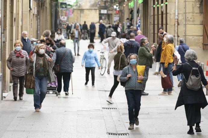 La población de Euskadi se redujo un 0,3% en 2021.