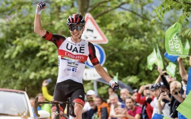 Tadej Pogacar, en el tour de Eslovenia