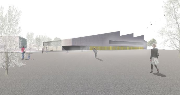 Así será el polideportivo de Buztintxuri, el más grande de Navarra
