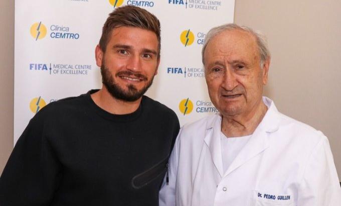 Portu, este martes tras pasar el reconocimiento médico con el Getafe.