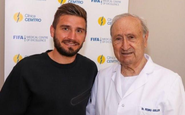 Portu, este martes tras pasar el reconocimiento médico con el Getafe.