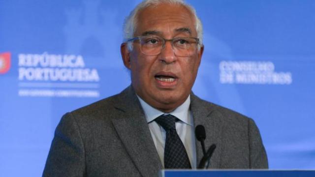 El primer ministro luso, Antonio Costa, durante su rueda de prensa.