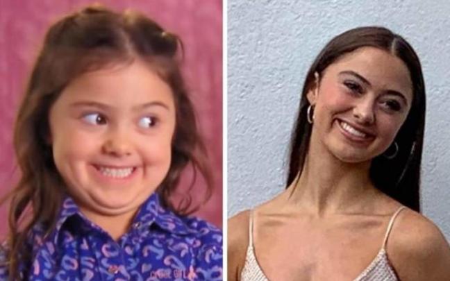 Kailia Posey, con su característica mueca y en una imagen reciente. Kailia Posey, con su característica mueca y en una imagen reciente.