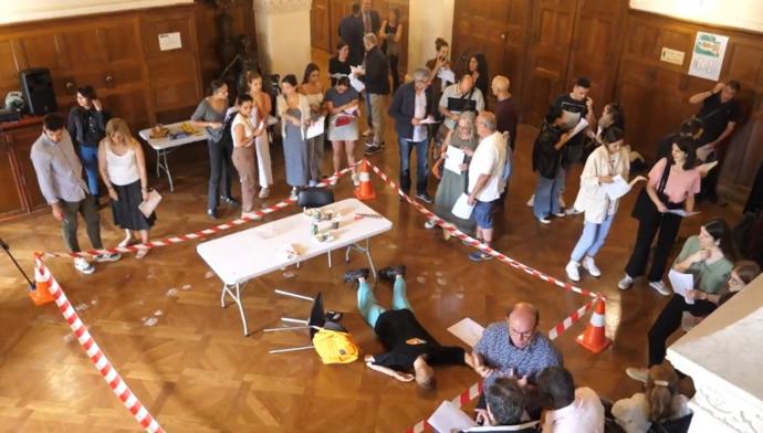 La recreación se llevó a cabo en el Palacio de Miramar en Donostia