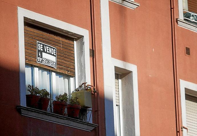 Vivienda a la venta en Vitoria. Foto: Jorge Muñoz