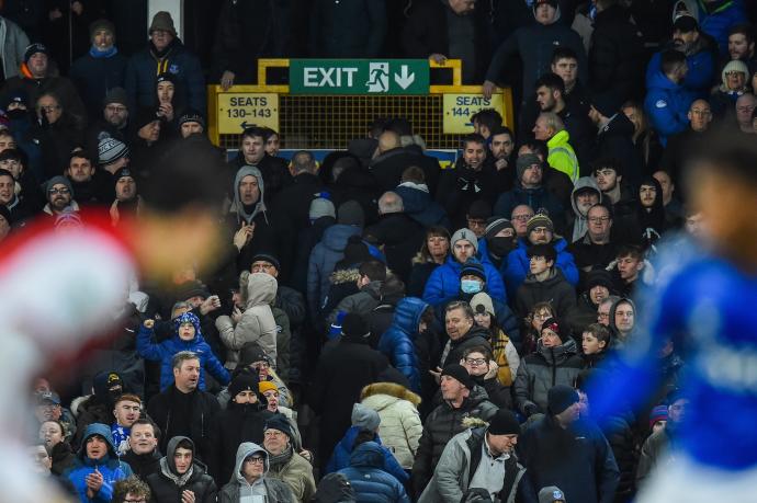 Público durante un partido entre Everton y Arsenal en Goodison Park esta semana.