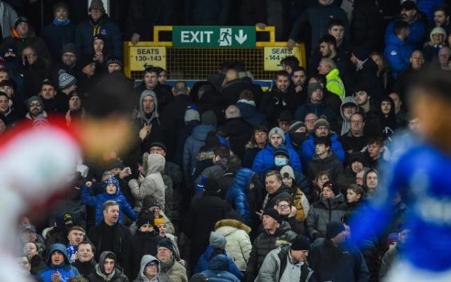 Público durante un partido entre Everton y Arsenal en Goodison Park esta semana.