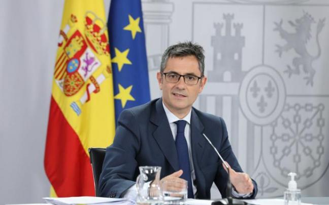 El ministro de Presidencia, en la rueda de prensa posterior al Consejo de Ministros. El ministro de Presidencia, en la rueda de prensa posterior al Consejo de Ministros.