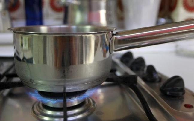 Cocina de gas natural.