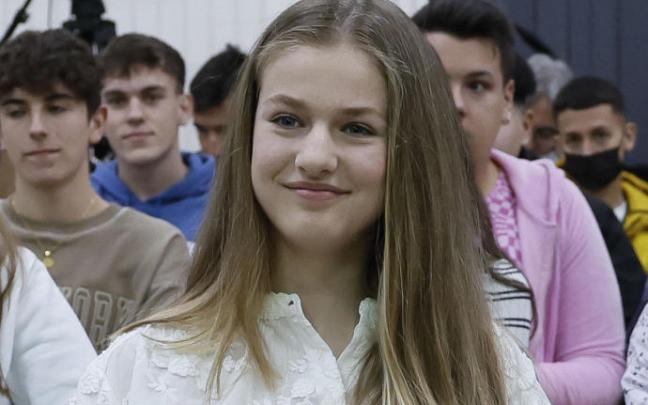 Leonor en su último acto público. Leonor en su último acto público.