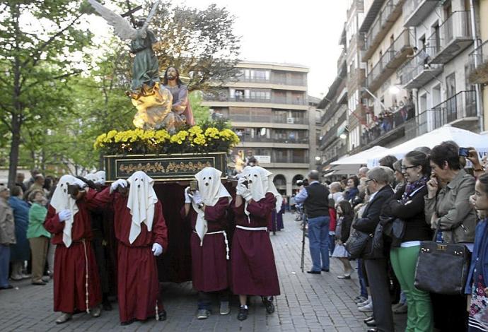 Paso de la Oración en el Huerto, que mañana podría no salir en la procesión. Foto: J.A.