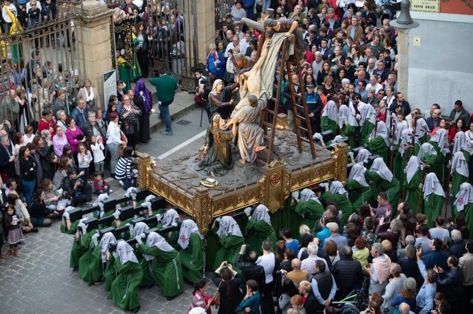 Celebración de la procesión del Santo Entierro en 2019