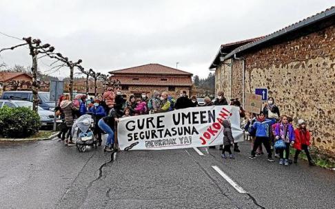 Protesta en Ozaeta