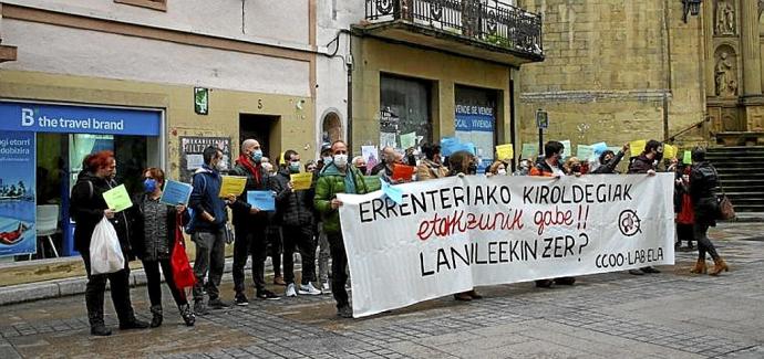 Protesta de los trabajadores de Fanderia y Galtzaraborda. Foto: A.M.