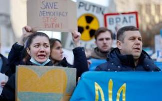 Protestas en medio mundo por la invasión de Rusia a Ucrania.