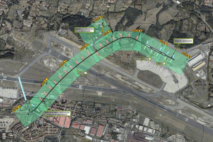 El metro dibuja su tramo final para alcanzar el aeropuerto