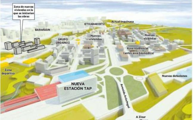 Recreación del aspecto que tendrá la zona