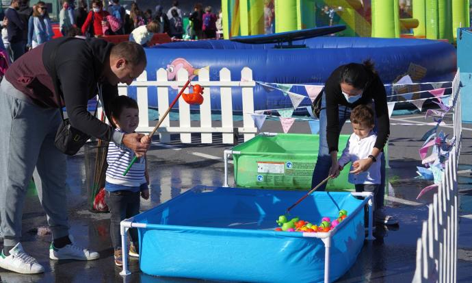 Los juegos acercaron a las familias al Puerto.