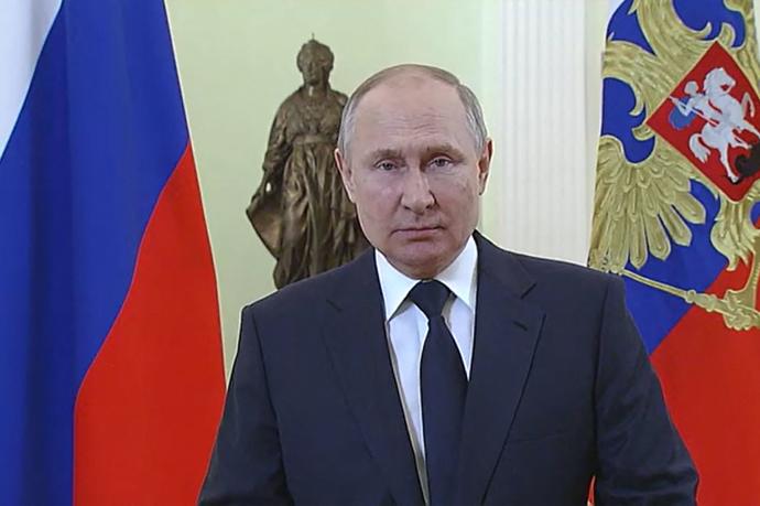 Imagen del mensaje con el que Putin ha anunciado la firma del decreto.