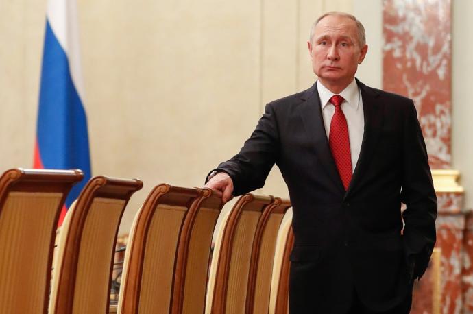 Putin, durante un encuentro con miembros del Gobierno.