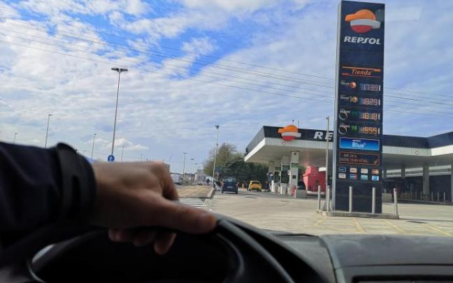 Gasolinera de La Avanzada a la altura de Leioa.