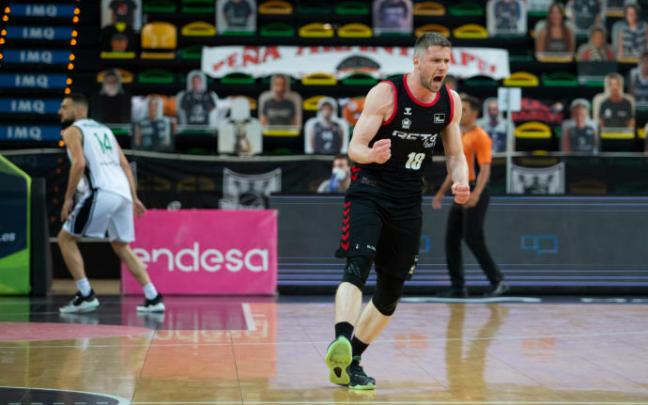 Quentin Serron, durante el último partido de la temporada ante el Joventut