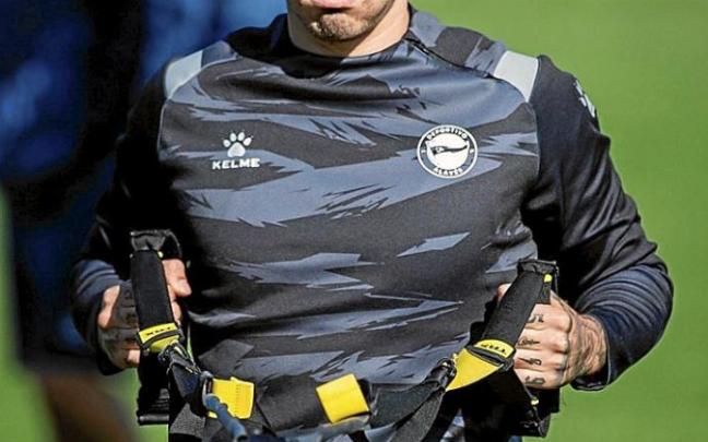 Miguel de la Fuente, delantero del Deportivo Alavés.