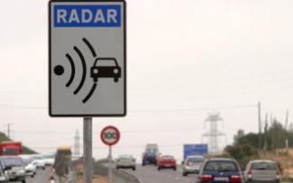 Radar en una carretera nacional.