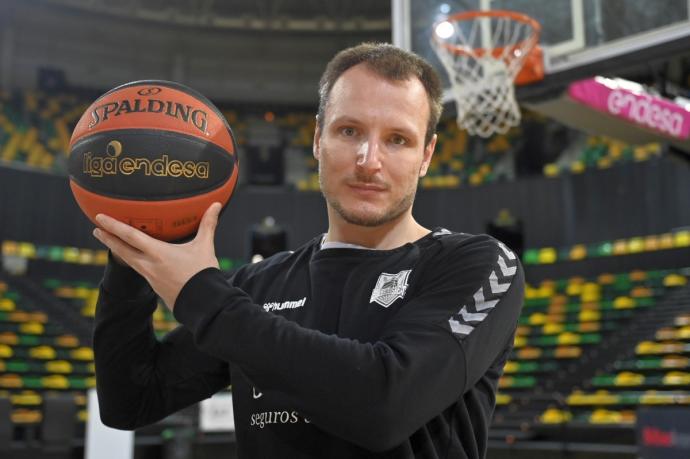 Rafa Luz, jugador del Bilbao Basket.