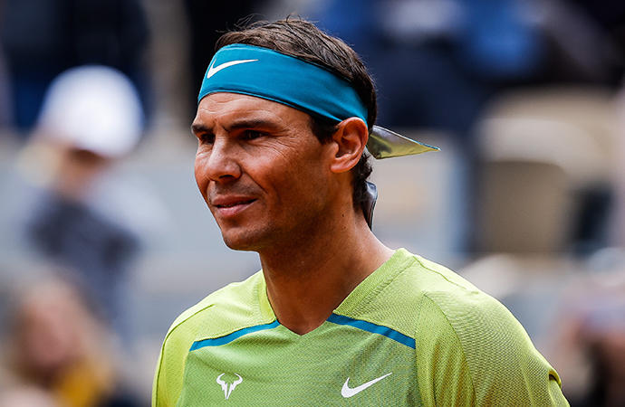 Nadal durante su último partido en Roland Garros.