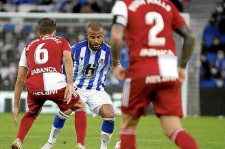 Rafinha, durante el partido del sábado contra el Celta.