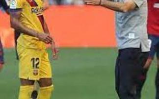 Rafinha, en un partido con el Barcelona.