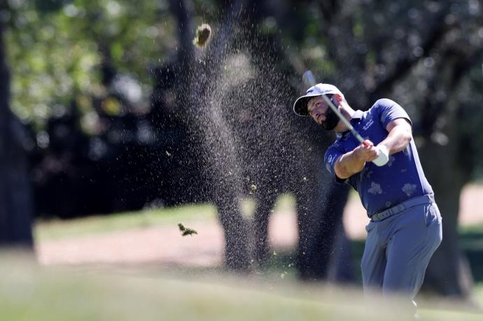 Jon Rahm, en un momento de su vuelta de ayer en el Open de España.