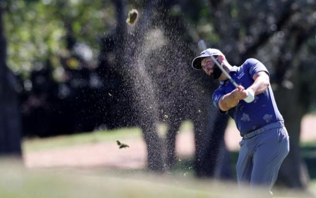 Jon Rahm, en un momento de su vuelta de ayer en el Open de España.