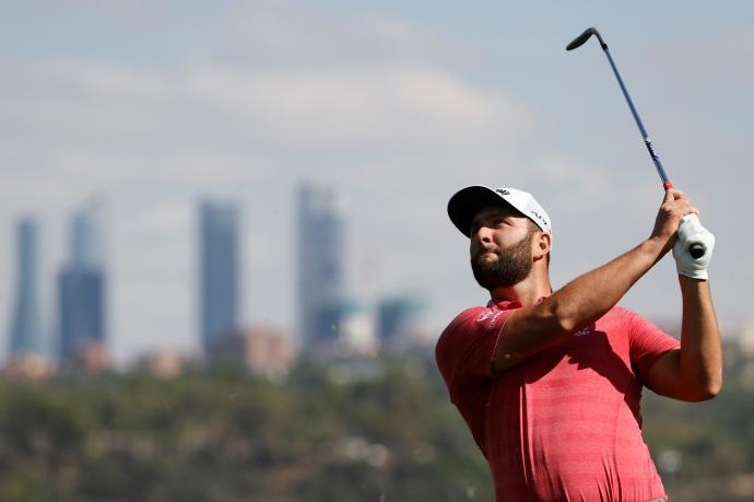 Jon Rahm, durante la última jornada del Abierto de Madrid