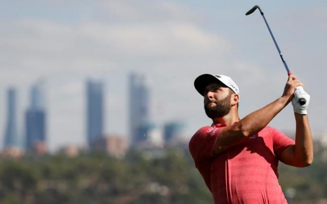 Jon Rahm, durante la última jornada del Abierto de Madrid