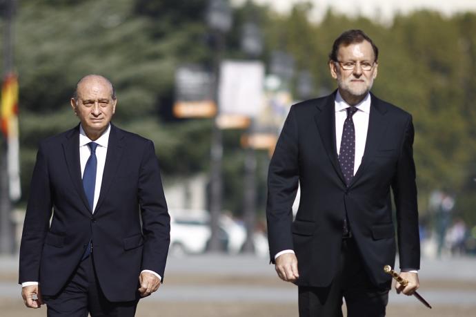 Mariano Rajoy junto a Jorge Fernández Díaz en 2015.