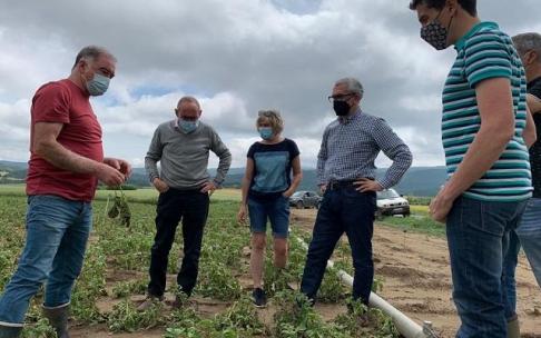 Visita del diputado general de Álava, Ramiro González, hoy a Montaña Alavesa.