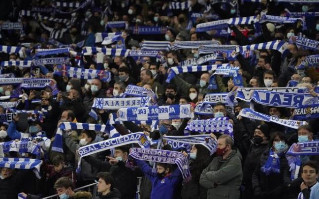 La afición arropó el triunfo de la Real en Anoeta contra el Atlético en la Víspera de San Sebastián
