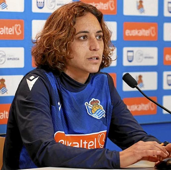 Natalia Arroyo, en su comparecencia ante los medios. Foto: N.G.