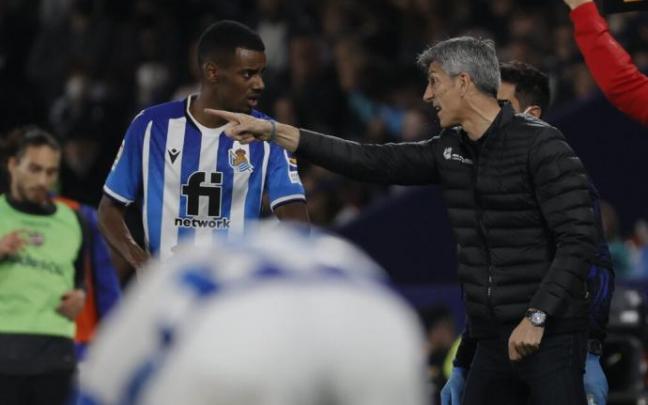 Imanol Alguacil, durante el partido.
